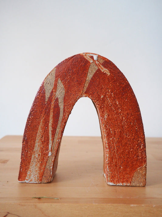 Orange Shino Arch Vase